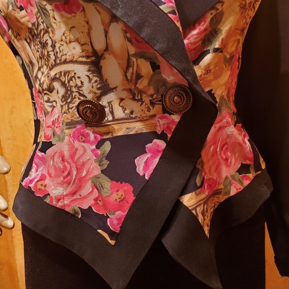 RAMPAGE blouse/jacket/top Women Small Black/floral - Picture 6 of 8